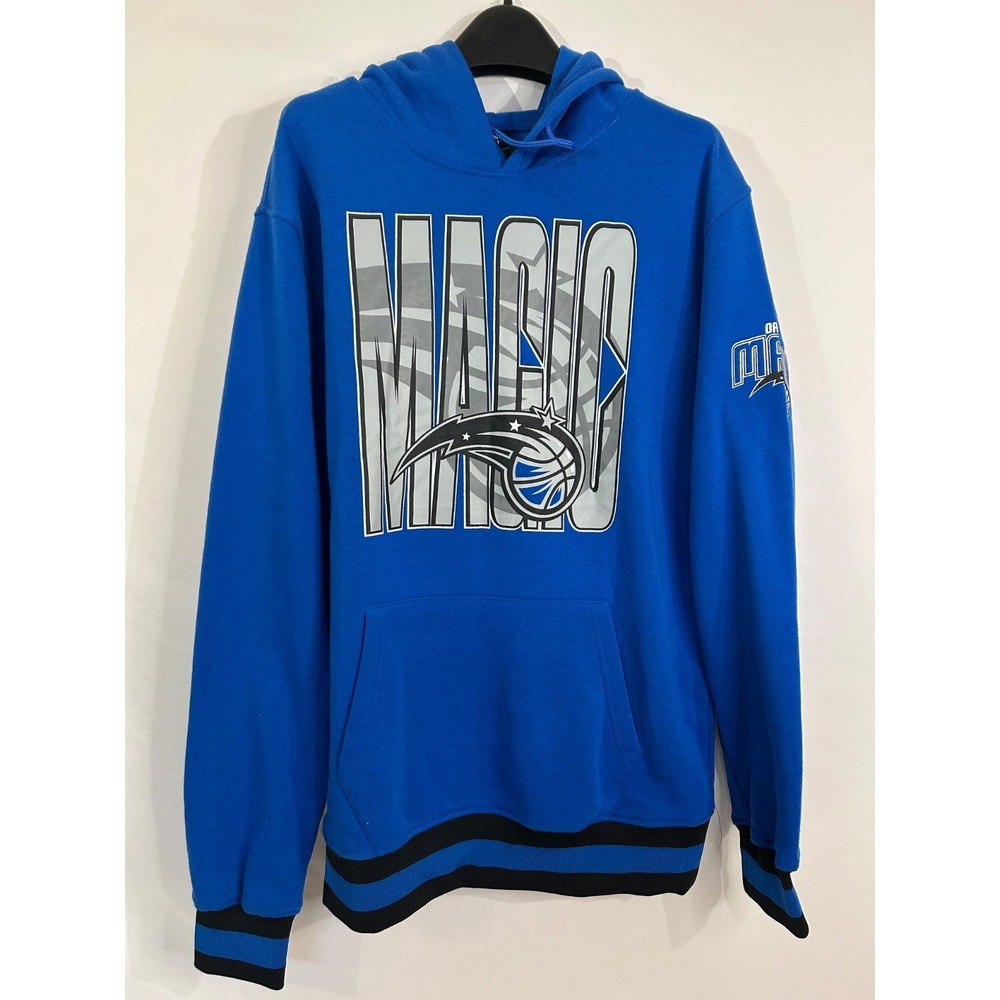 NBA‎ Orlando Majic Blue Gray Hoodie Men's Sz S Graphic New Polyester Hoodie